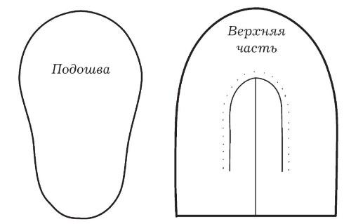 Обувь для дома своими руками