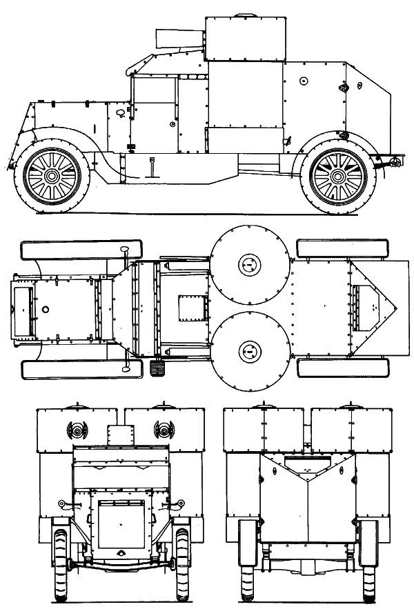 Бронеавтомобиль "Остин". Предтеча бронетанковых войск России